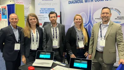 Methapharm and Bosch representatives present Vivatmo pro at the ATS Congress 2024 in San Diego, California.